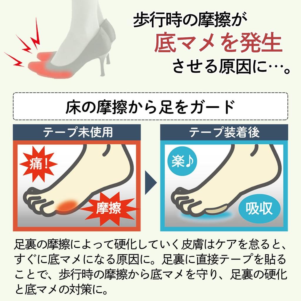 Comolife Sole Blister Protection 30 Protects Prevents Foot Made In Japan Tape, Sheets, Soles, Deodorizes, Friction, Care, Ambidextrous,