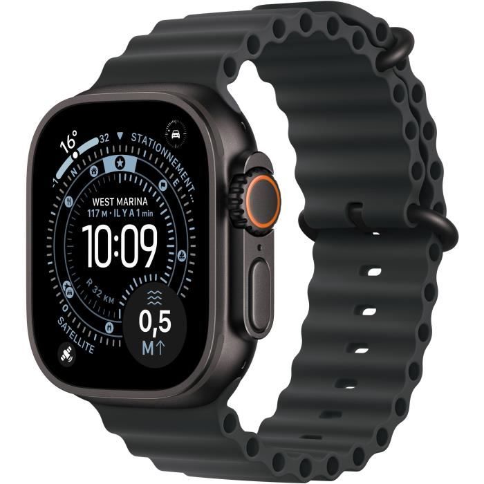 Apple Watch Ultra 3 GPS + Cellular - 49 мм - Корпус из черного титана - Ремешок Black OceanBand