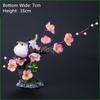 restaurant plate tray dish decorate Plum Peach blossom flower tree seafood sushi decoration ornamental artificial chef tools