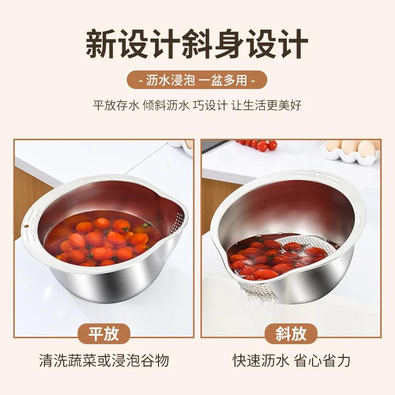 304 Нержавеющая сталь Сливная корзина Бытовая кухня Стирка риса Стирка посуды Специальный сливной бассейн Фильтр Корзина