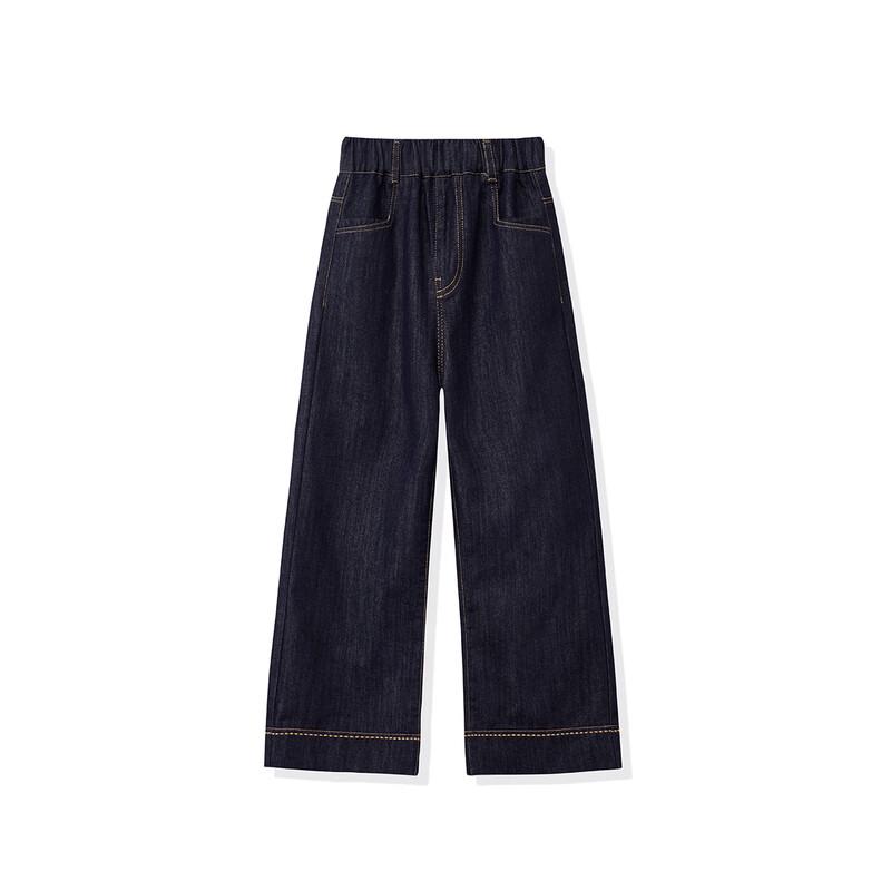 ASK JUNIOR Girls' Spring Vintage Loose Straight-Leg Denim Jeans