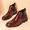 Autumn and Winter New Men Ankle Boots One Step Business Office Brand Chelsea Boots European Gentleman Social Men Boots