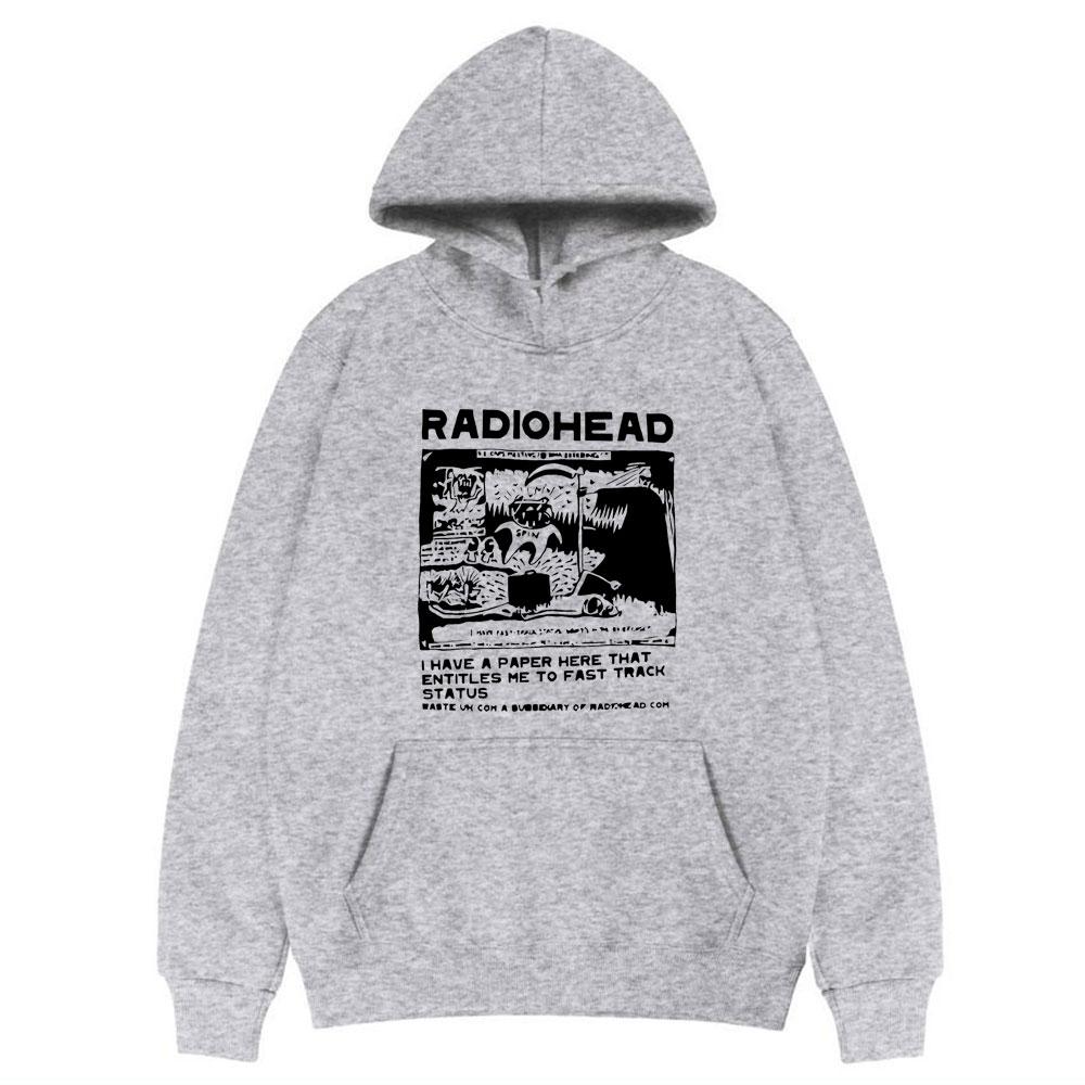Hoodies Rapper Radiohead Print Sweatshirts Men Women Fashion Pullover Sweatshirt UnisexHarajuku Street Oversized Hoodie Tops