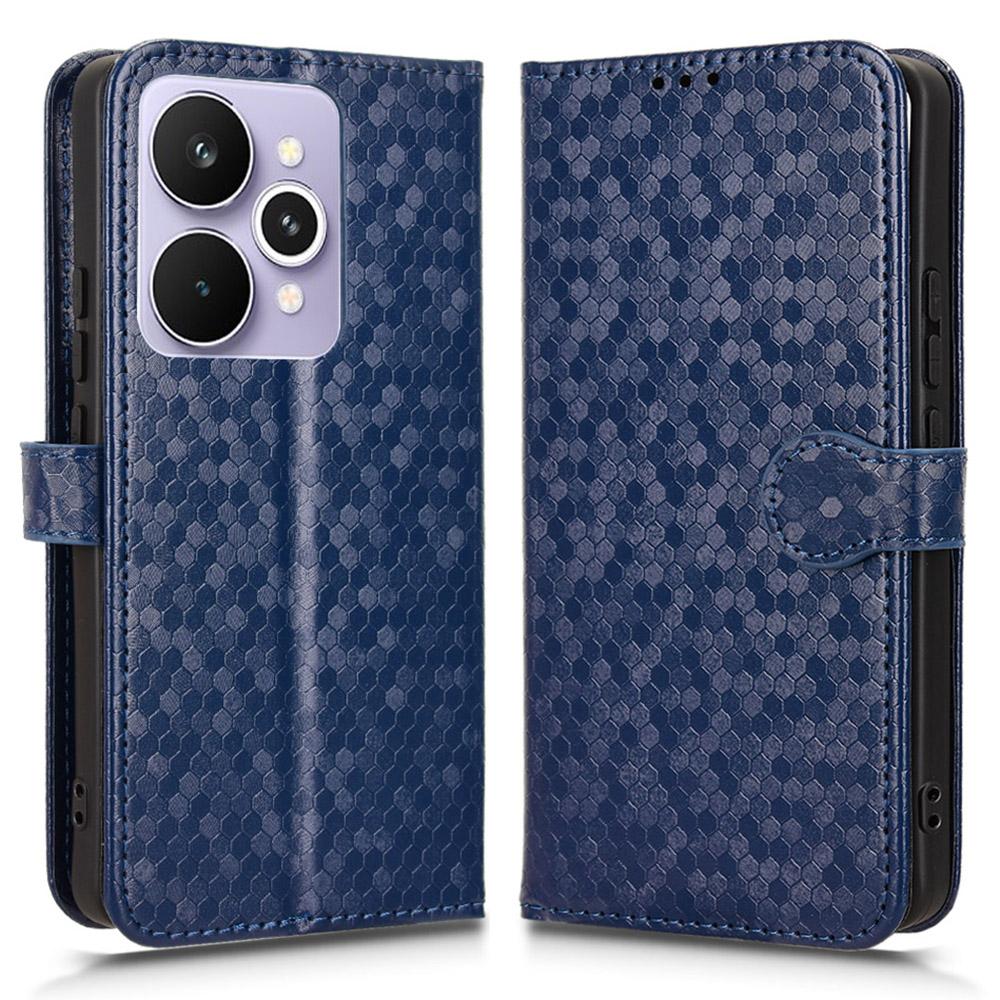 For Realme 15 Pro 5G/15 5G Wallet Case Dot Pattern Imprint PU Leather Phone Cover with Wrist Strap