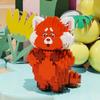 Turning Red Micro Building Blocks DIY Mei Lesser Panda Model Diamond Brick Figures Kid Toys For Christmas Gift