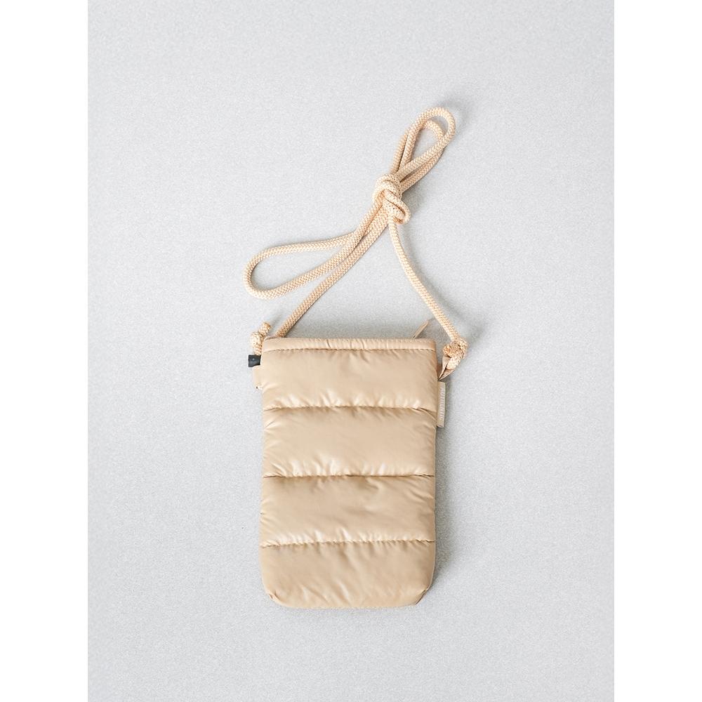 Daiso Padded Mini Crossbody Bag Beige