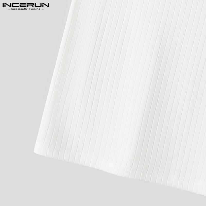 INCERUN Мужские трикотажные майки без рукавов, повседневный жилет с ремешком