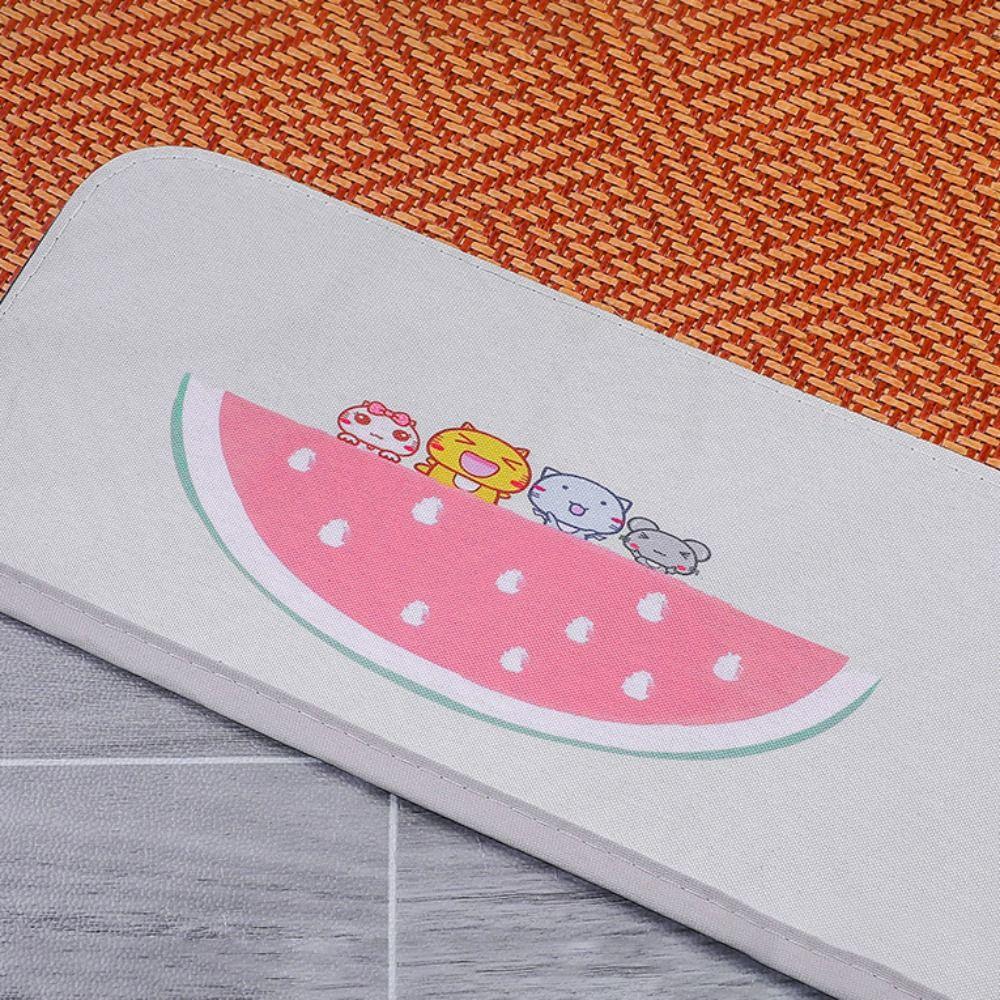 Comfortable Breathable Pet Cooling Mat Keep Cooling Washable Cat Sleeping Pad Portable Watermelon Pattern Ice Vine Mat Summer