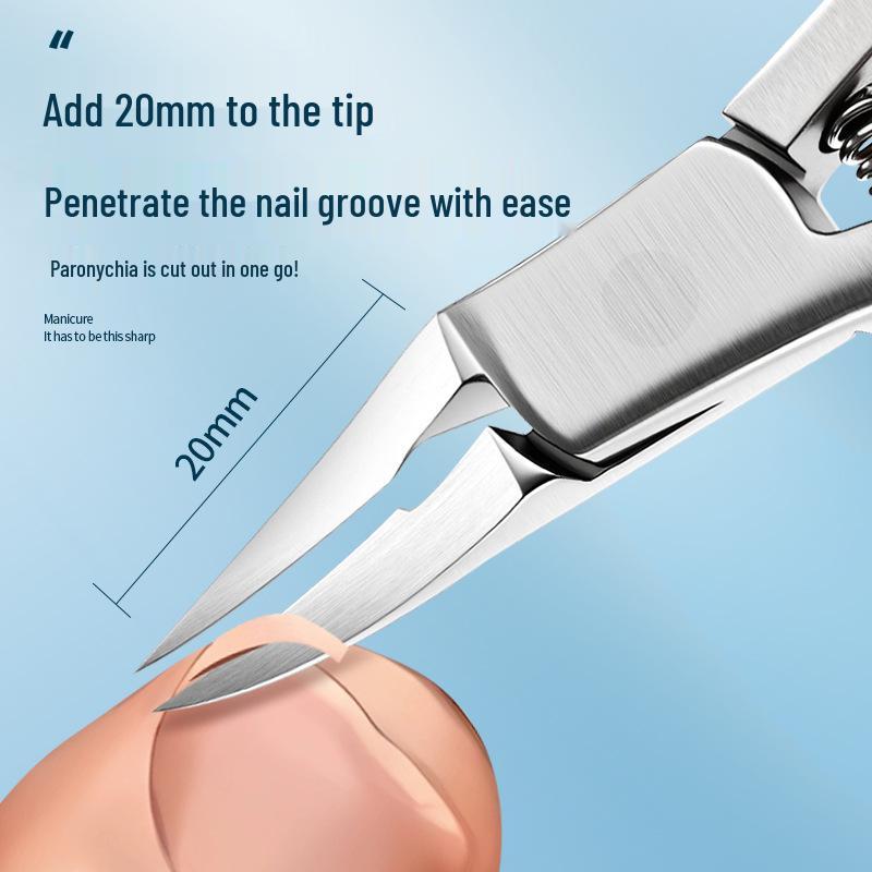 Кусачки для кутикулы и ногтей на ногах из нержавеющей стали "Орлиный клюв" - Супер острые скошенные лезвия
