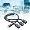 Разветвитель USB Type-C (папа) на 3 порта Type-C (мама) для быстрой зарядки 5V3A и передачи данных, одновременная поддержка телефонов и ноутбуков