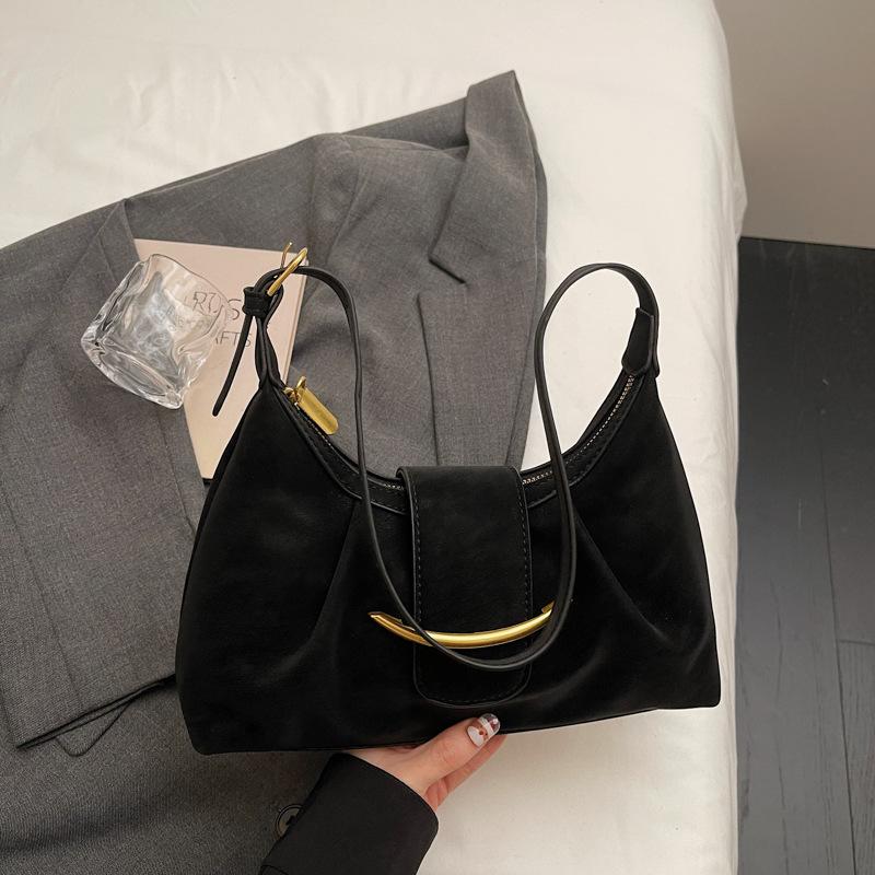 Зимняя новая мода простая высокая ценность нишевая сумка подмышку повседневная сумка через плечо сумка большой вместимости женщины