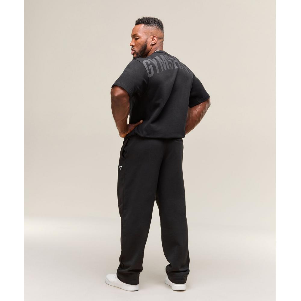 Gymshark Power короткий рукав круглый черный A2c9i Bb2j