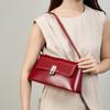 Baguette Leather Niche Armpit Bag Women's High-end Sense Red Messenger Women's Hand-held New Shoulder Bag