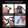 YNAZ6 Leather Rope Keychain Car Logo Keychain Classic Metal Key Holder Accessories For KIA Ceed Sportage Rio K5 K2 Optima Cerato Venga