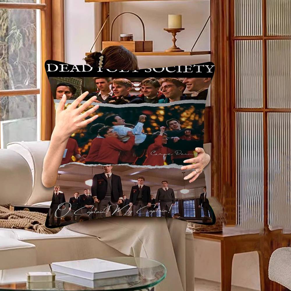 Dead Poets Society Movie Maple Design Cushion Cover Happy Autumn Harvest Decor Holiday Decorati Pillow Cover
