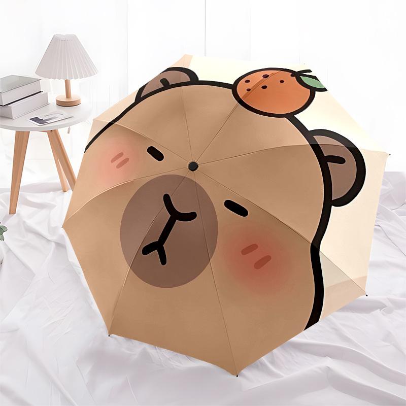 Bear Fruit Automatic Opening and Closing, 8 rib Structure Portable Umbrella, Suitable for Men and Women in All Seasons  Perfect Gift for Hol