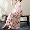 2024 женское летнее платье, женское длинное платье с цветочным принтом, льняная одежда без рукавов с цветочным принтом, 2010 г.