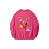 Li Ning Daily Prosperity Series Dragon Year Dragon Totem Loose Pullover Sweatshirt Men Sweatshirt Tree-Plum-Red AWDU333-4