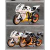 1/12 HTM Rc8 Alloy Motorcycle Model Diecasts Sport Racing Motorcycle Vehicles Decoration Ornaments Toys for Kid Boys’ Gifts