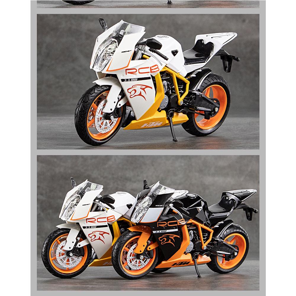 1/12 HTM Rc8 Alloy Motorcycle Model Diecasts Sport Racing Motorcycle Vehicles Decoration Ornaments Toys for Kid Boys’ Gifts