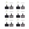 6 Pairs Bike Brake Pads Oil Disc Heat Dissipation Semi Metal Lining for Mountain Bikes Road Bicycle