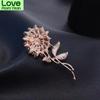 Pearl Sunflower Brooch Rhinestone Sun Flower Brooch Fashion High -End Brooch Accessories