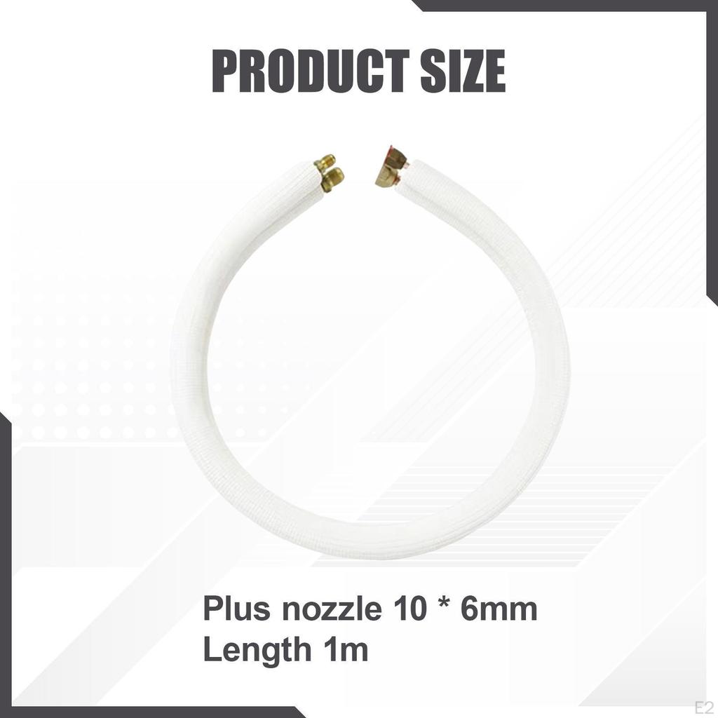 3.28 фута Медная трубка Комплект линий мини-сплит для кондиционирования воздуха с изоляцией