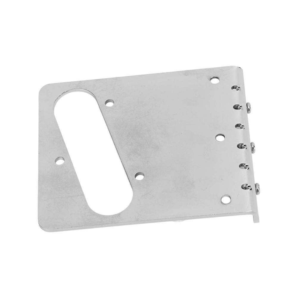 Silver Fixed Guitar Bridge 3 Saddles Metal Saddle Bridge Guitar Bridge Replacement Electric Guitar