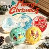 Soft Squeeze Sensory Toys 1/4Pcs Christmas Stress Ball Fidget Toy, Anxiety Relief Squeezable Ball, Xmas Balls Theme Party Favors for Adults