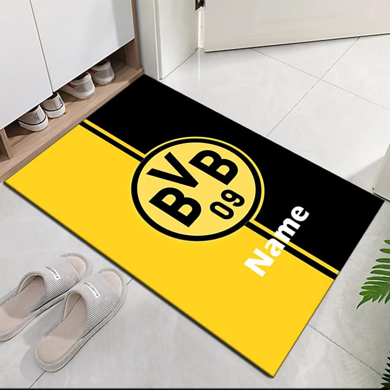 Custom Name BVB Printed Carpet, for Office Chair Living Room Bedroom Kitchen Room Decor Gifts.