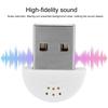 Portable USB Mini Studio Speech Microphone Recording Audio MIC Adapter For Computer PC White
