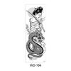 Long Flower Full Arm Waterproof Temporary Tattoo Stickers