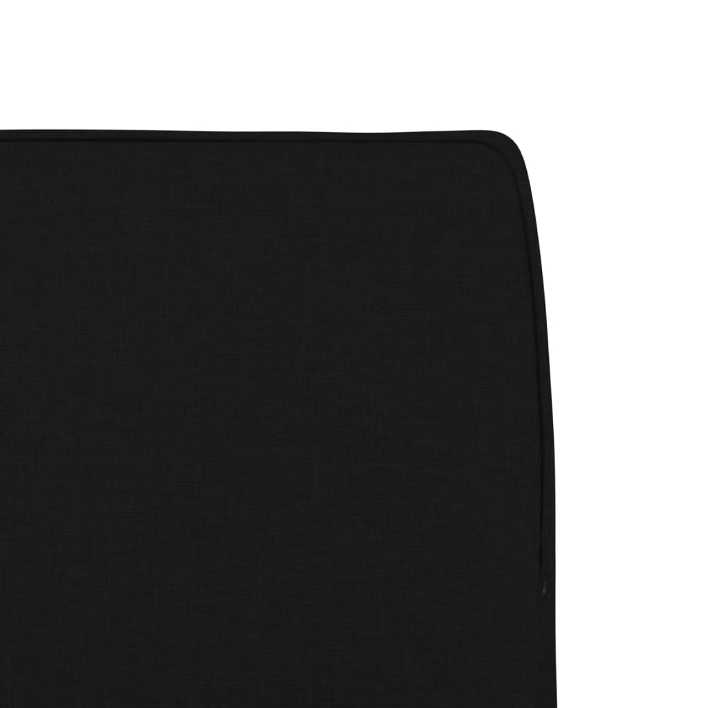 Black Lounge Chair 52 x 75 x 76 cm Fabric