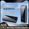 Аудиоприемник-передатчик 2 в 1 Bluetooth 5.4 3,5 мм AUX TF-карта Стерео Музыка Беспроводной адаптер с микрофоном для автомобиля, телевизора, ПК, самолета