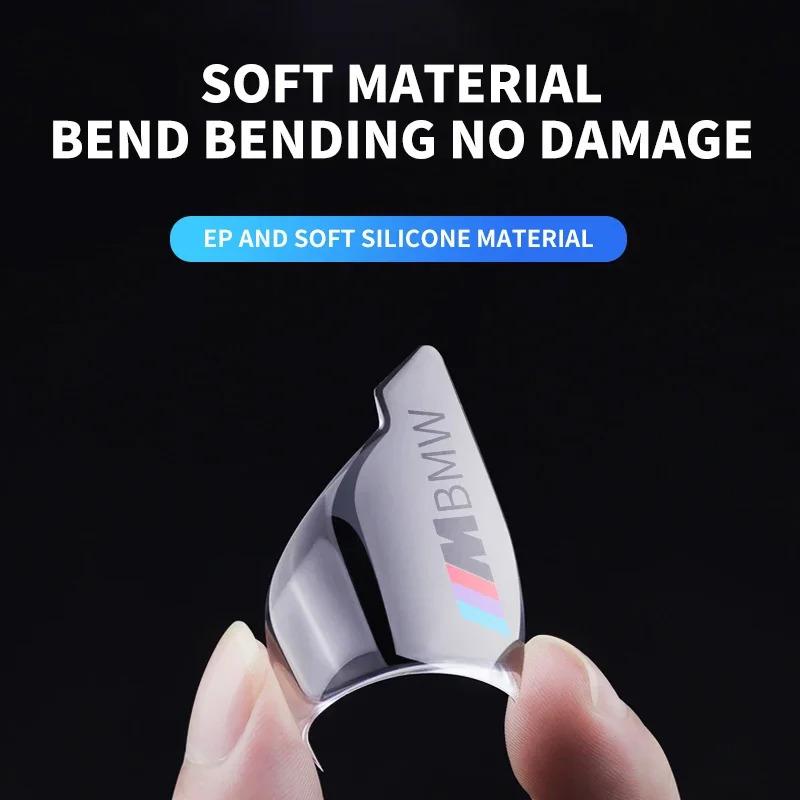 DKXA1 2pcs Car Door Corner Anti-collision Protector Sticker Auto Stickers For BMW M Power Performance F10 F31 E36 E39 E87 E90 X3 X5