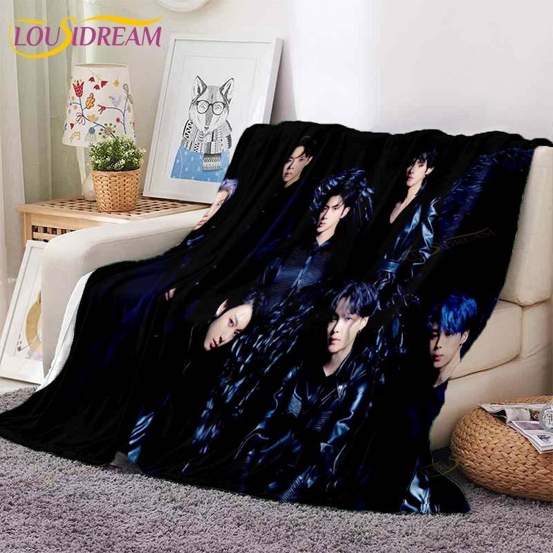 Новейшее одеяло Kpop Bangtan для мальчиков, одеяло для дивана-кровати, супер мягкое теплое одеяло, флисовое одеяло