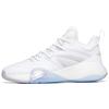 Feather Cushioning Anti-Slip Durable Low-Top Basketball Shoes Men Sneakers White Silver 112211602Q-6