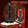 966Pcs Black Tower Magic Book Building Blocks Dark Magic Castle Model Assembly Bricks Set Diy Toys Gifts For Kids