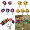 5PCS Wind Spinner Colorful Pinwheel Rotation Windmill Wedding Ornament Kids Outdoor Toy Kindergarten Lawn Garden Decors