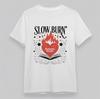 Women's Plus Size All Season Classic T Shirt Heart Flame Abstract Graphic Tee