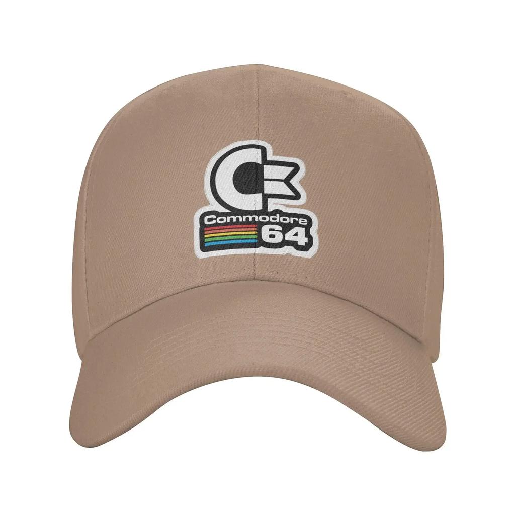 64 Commodore Cap Retro Logo Dad Hat For Men Women Adjustable Casual Headwear
