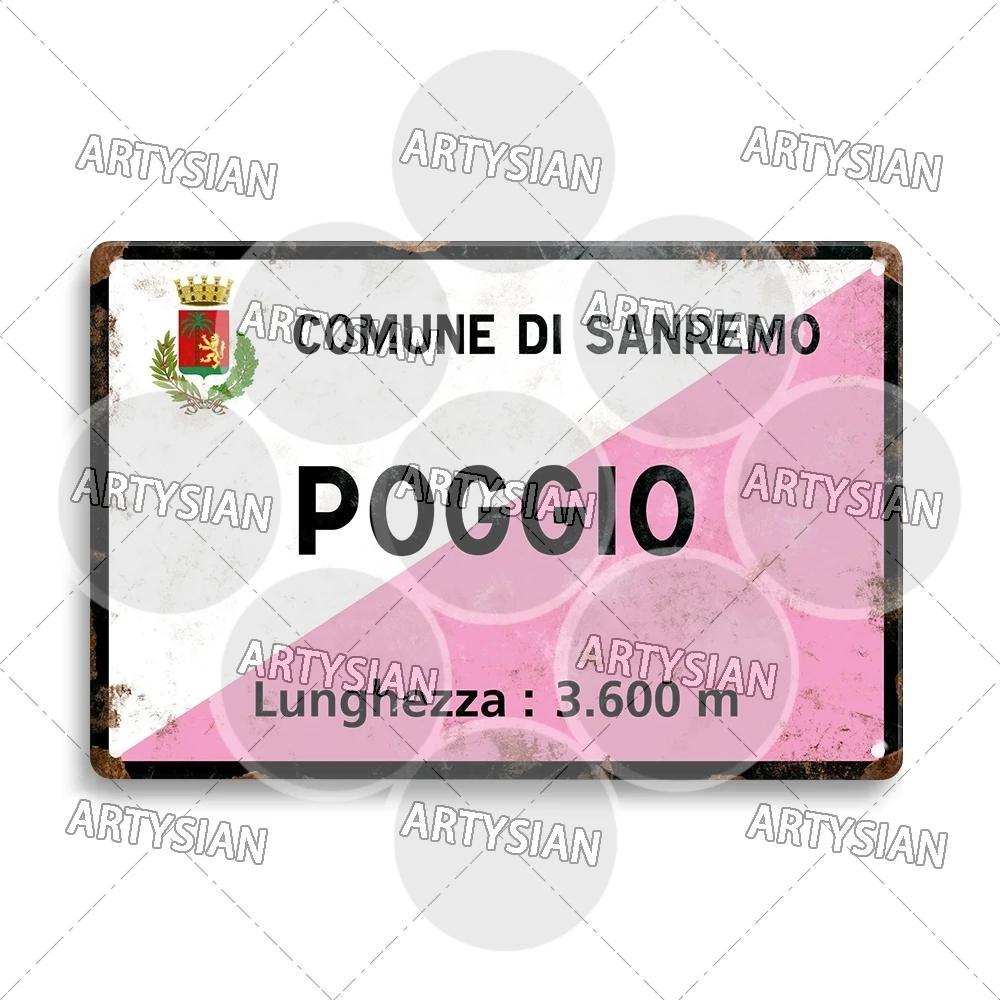 Artysian Тур де Франс Велосипедная гонка Велосипедная достопримечательность Металлическая табличка Дорожные знаки Австрия Италия Альп-д'Юэз Альто де Л'Англиру Поджо