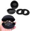 Portable Watch Travel Case Cushioned Round Portable Watch Holder for Travel Wristwatches Pouch Protector with Zipper