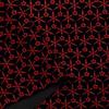 Nippon Chuko NBK Synthetic Suede Leather 92cm Wide X 1m Hemp Craft Supplies Inden-style Fabric, Cut, Pattern, Red, KP4080-16D-1M,