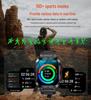 Bluetooth-умные часы K57PRO: Дисплей 1,96", мониторинг сердечного ритма, артериального давления и уровня кислорода, музыка, погода и функции звонков.