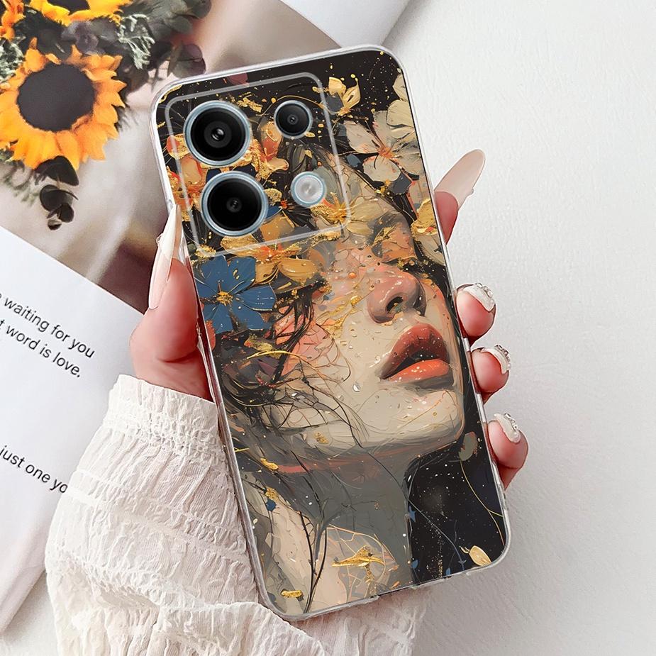 Чехол для Xiaomi Redmi Note 13 4G Note13 Pro Новая Мода Расписной Чехол Мягкий Силиконовый Чехол для Телефона Для Redmi Note 13 Pro Plus Fundas