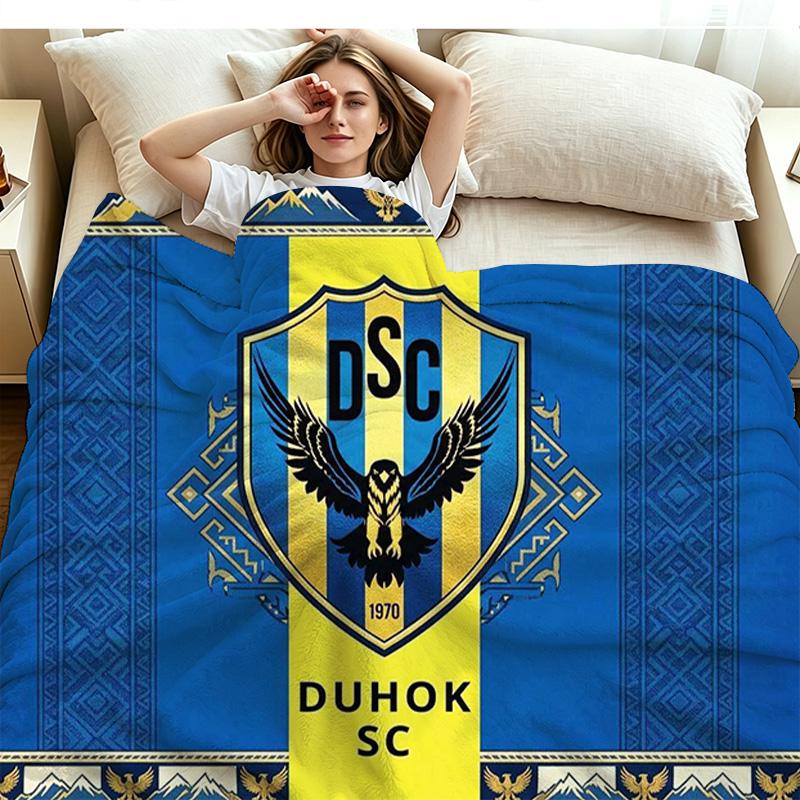 DUHOK SC Print Flannel Blanket High Quality Warm Comfortable Cover for All Seasons Perfect for Gifts Home Decor