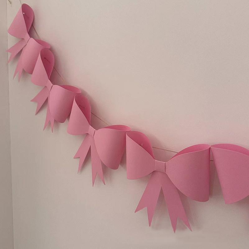 1 шт. настенное украшение на день рождения, свадебный душ, бант, подвесной бант, сделай сам, принадлежности для тематической вечеринки, баннер для вечеринки, реквизит для фотосъемки, 5 цветов