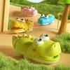 Заводная игрушка-крокодил, без батареек, качающаяся, ползающая, для малышей, мальчиков, девочек, развивающая