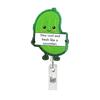 Cute Quotes Id Holder Compact Acrylic Badge Holder Nurse Badge Clip Sturdy Fruit Badge Reel For School Student Office Work